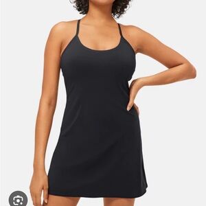 Outdoor Voices Classic Exercise Dress in Black, size M